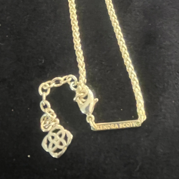 Designer Kendra Scott Yellow & Rose Gold Plate, Aiden 32" Necklace - Picture 3 of 4